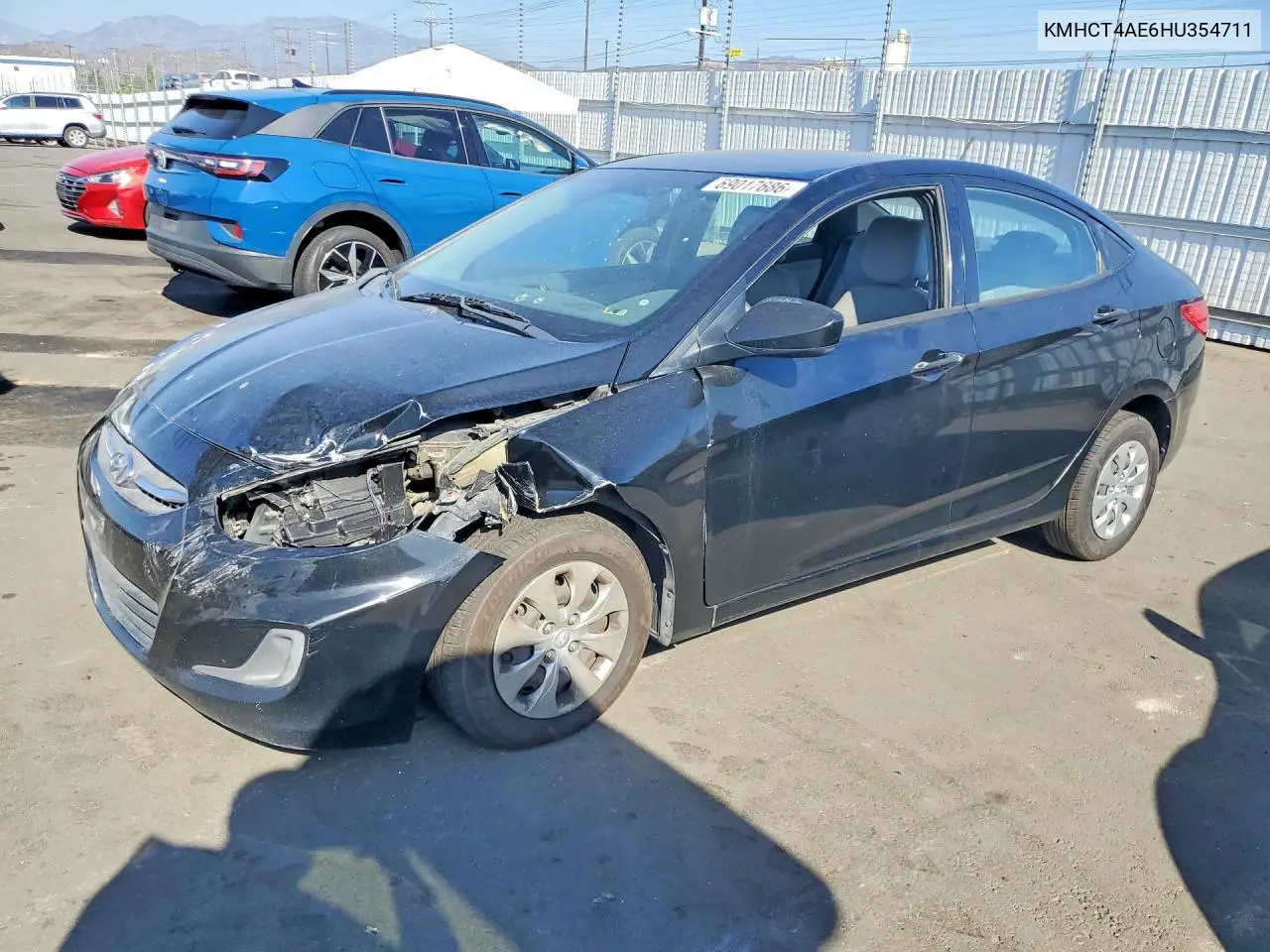 HYUNDAI ACCENT 2017, VIN KMHCT4AE6HU354711