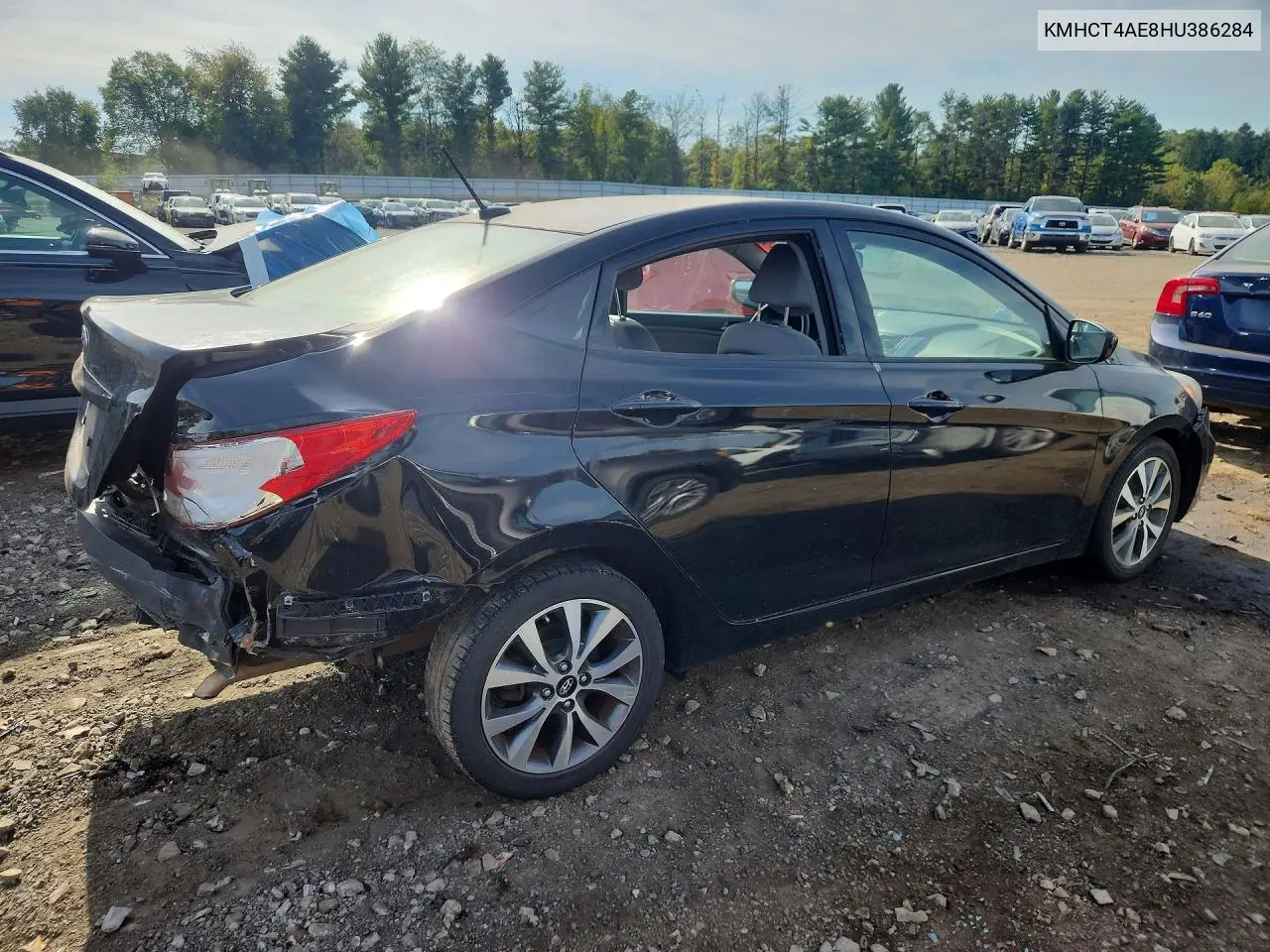 2017 HYUNDAI ACCENT VIN KMHCT4AE8HU386284 — фото 3