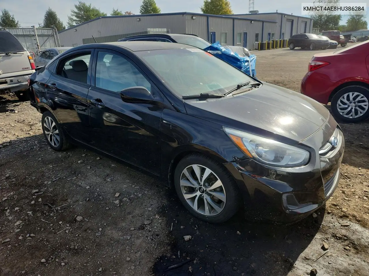 2017 HYUNDAI ACCENT VIN KMHCT4AE8HU386284 — фото 4