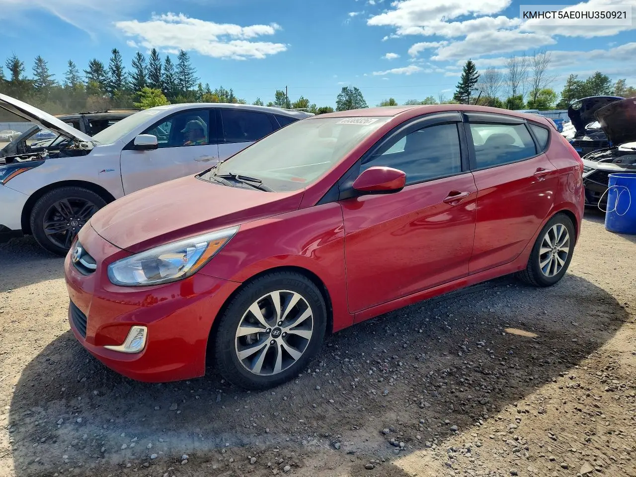 HYUNDAI ACCENT 2017, VIN KMHCT5AE0HU350921