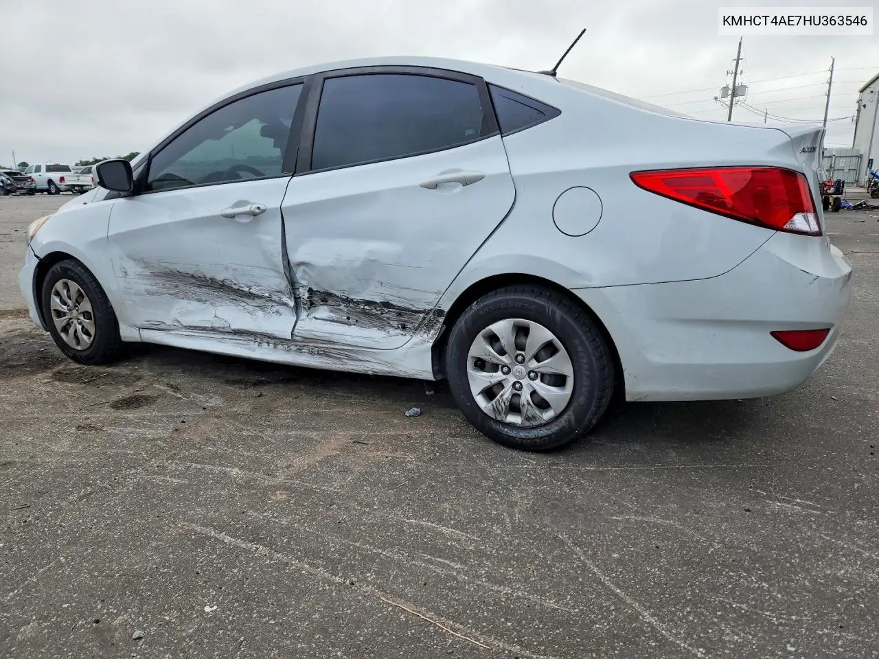 2017 HYUNDAI ACCENT VIN KMHCT4AE7HU363546 — фото 2