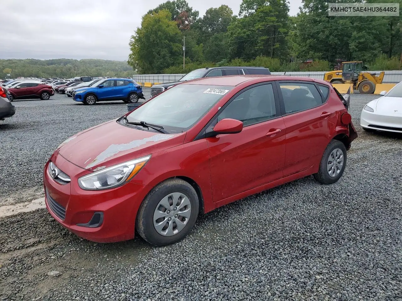 HYUNDAI ACCENT 2017, VIN KMHCT5AE4HU364482
