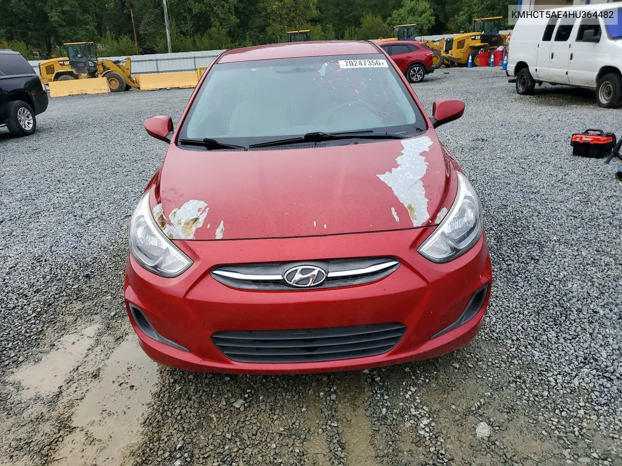 2017 HYUNDAI ACCENT VIN KMHCT5AE4HU364482 — фото 5