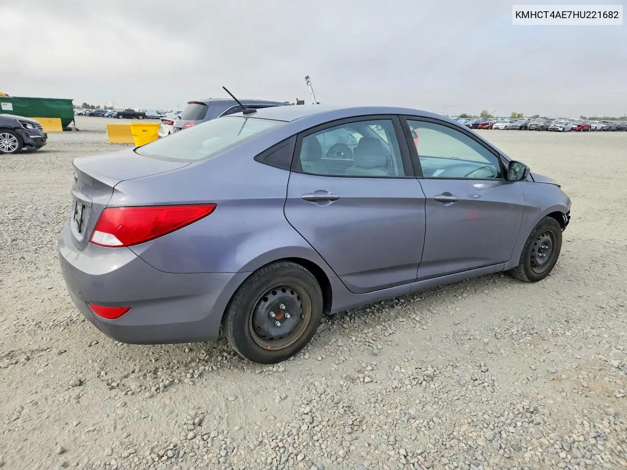 2017 HYUNDAI ACCENT VIN KMHCT4AE7HU221682 — фото 3