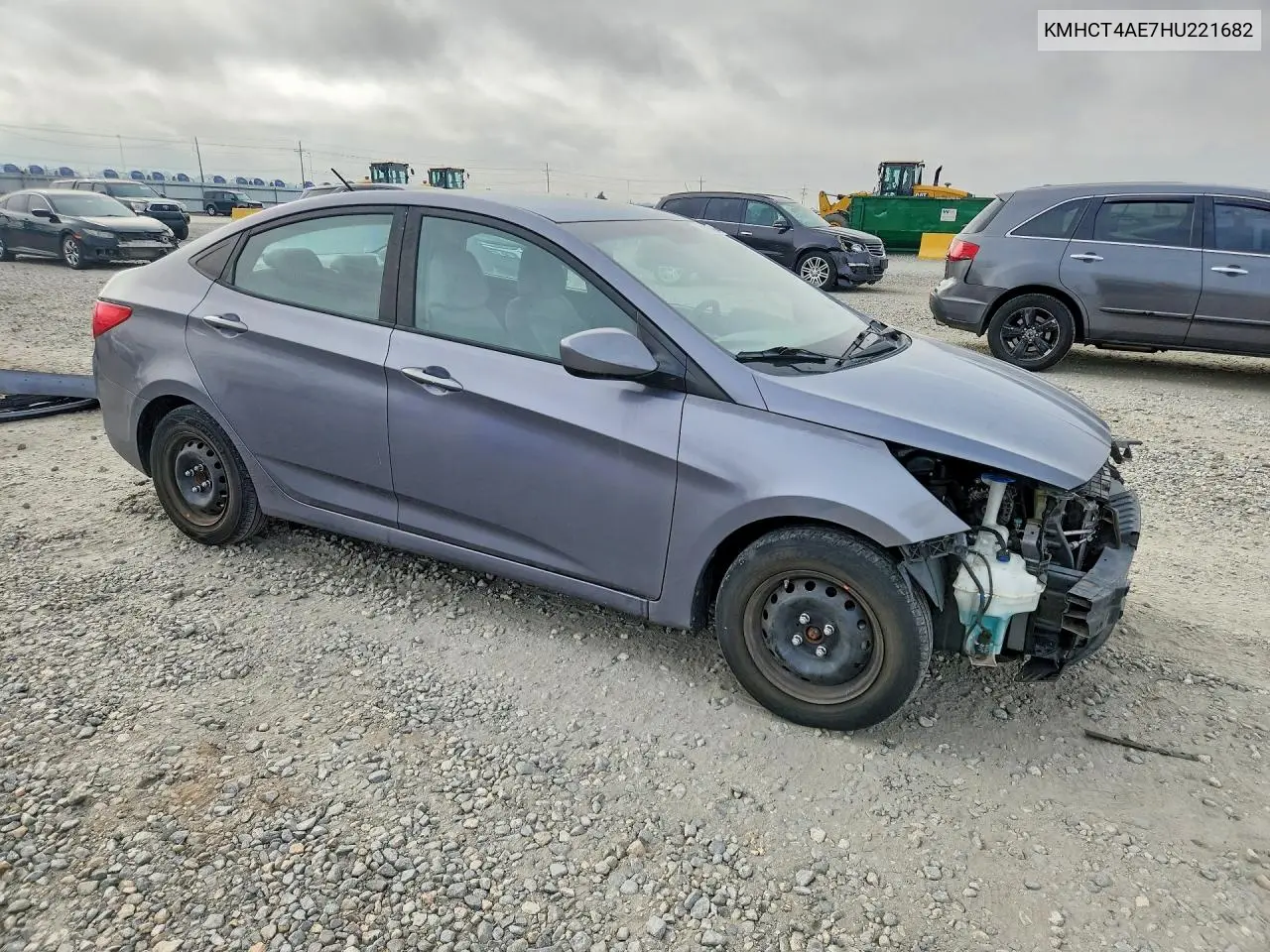 2017 HYUNDAI ACCENT VIN KMHCT4AE7HU221682 — фото 4