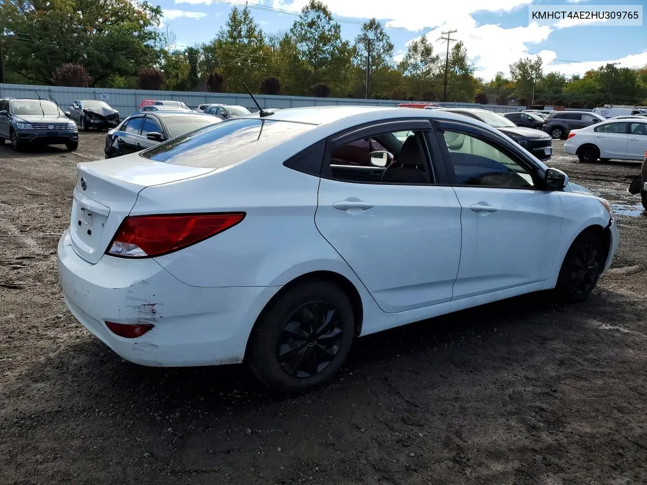 2017 HYUNDAI ACCENT VIN KMHCT4AE2HU309765 — фото 3