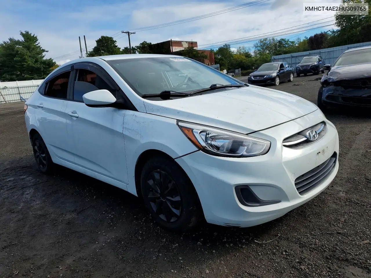 2017 HYUNDAI ACCENT VIN KMHCT4AE2HU309765 — фото 4