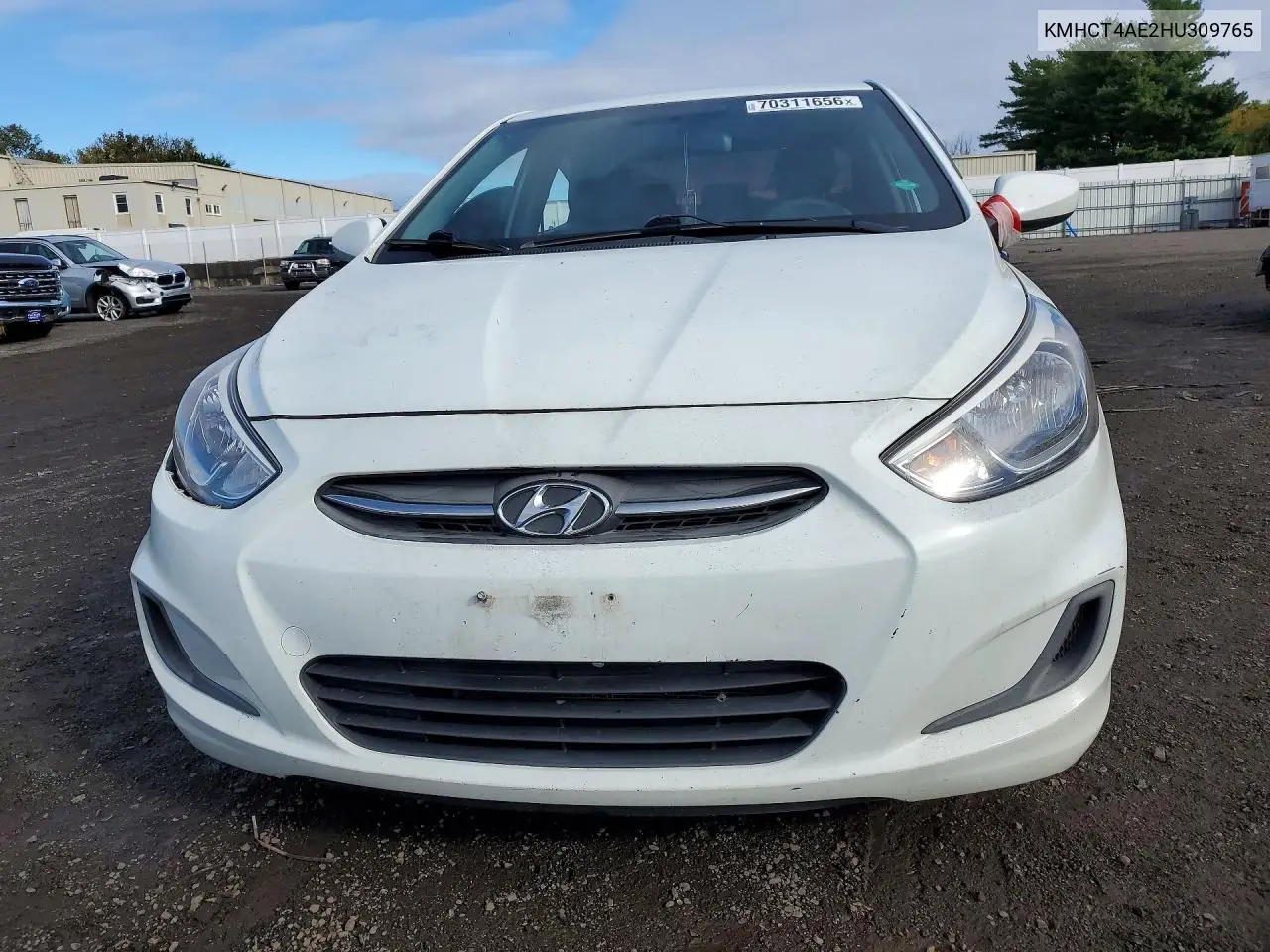 2017 HYUNDAI ACCENT VIN KMHCT4AE2HU309765 — фото 5