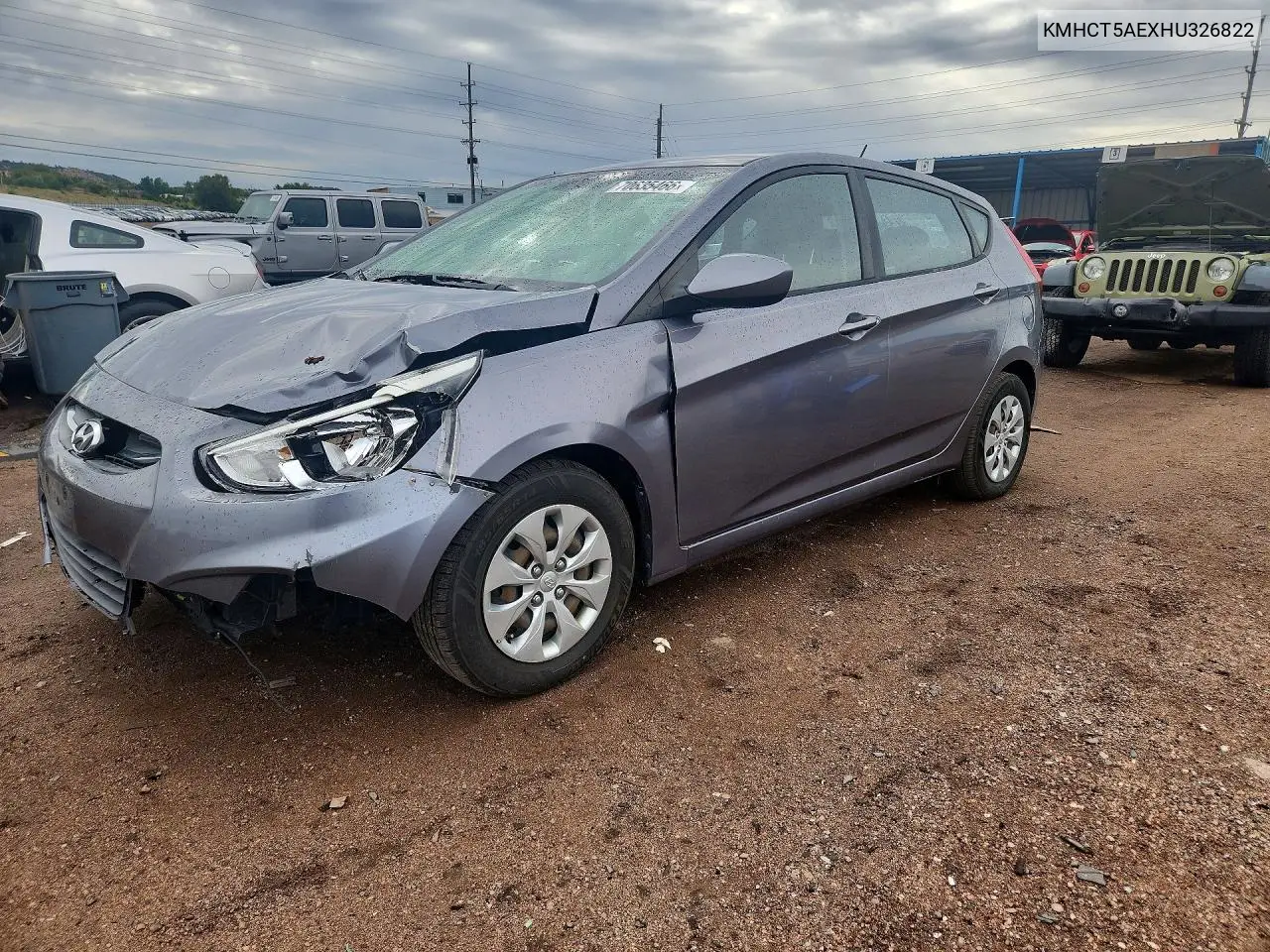 HYUNDAI ACCENT 2017, VIN KMHCT5AEXHU326822