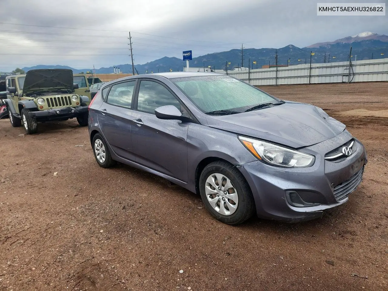 2017 HYUNDAI ACCENT VIN KMHCT5AEXHU326822 — фото 4