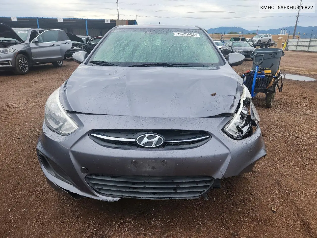 2017 HYUNDAI ACCENT VIN KMHCT5AEXHU326822 — фото 5