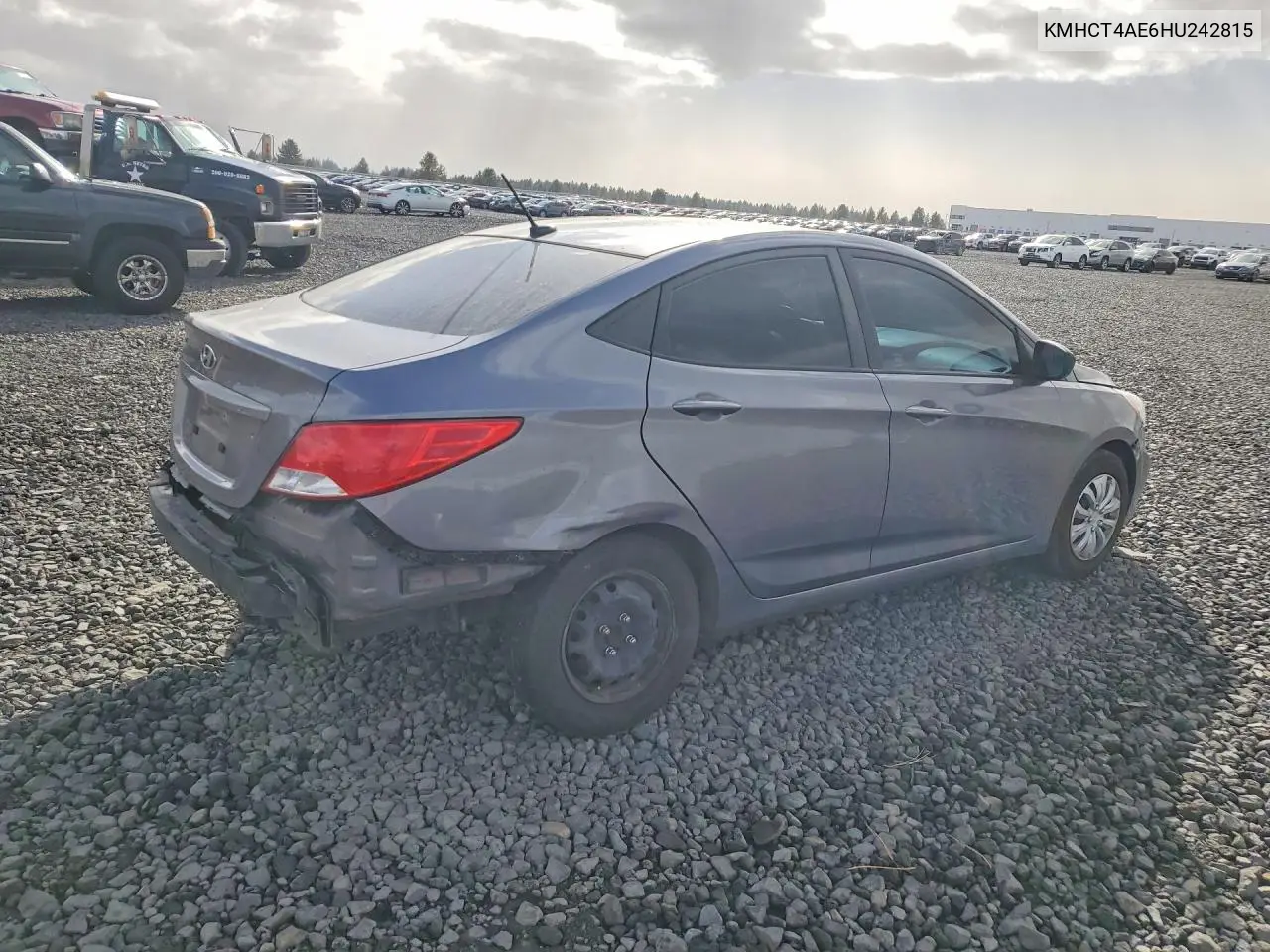 2017 HYUNDAI ACCENT VIN KMHCT4AE6HU242815 — фото 3