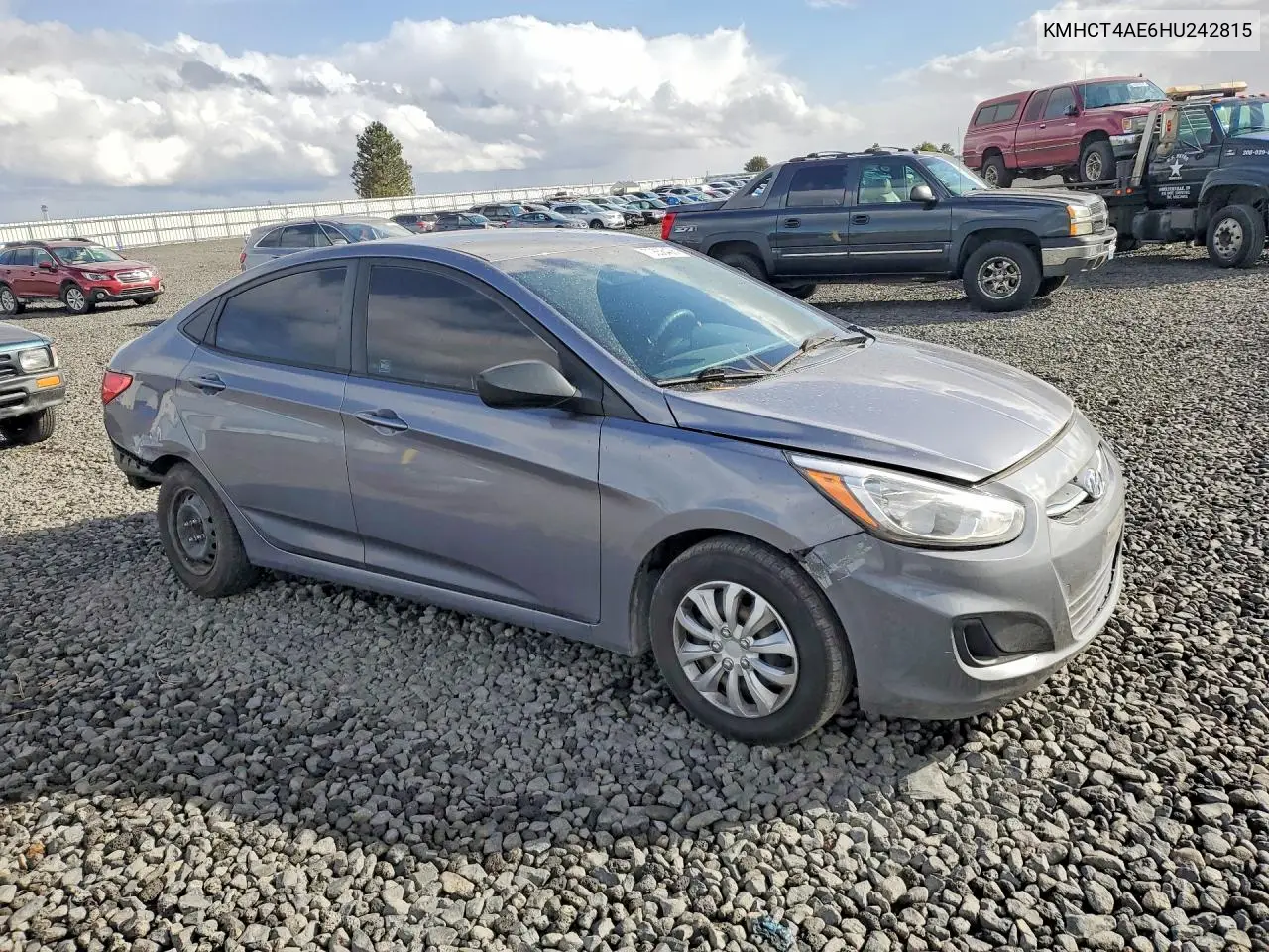 2017 HYUNDAI ACCENT VIN KMHCT4AE6HU242815 — фото 4