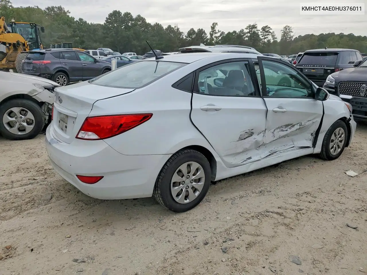 2017 HYUNDAI ACCENT VIN KMHCT4AE0HU376011 — фото 3