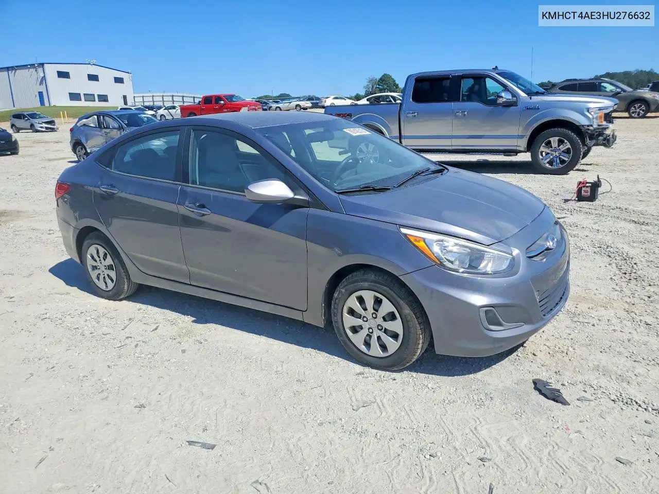 2017 HYUNDAI ACCENT VIN KMHCT4AE3HU276632 — фото 4