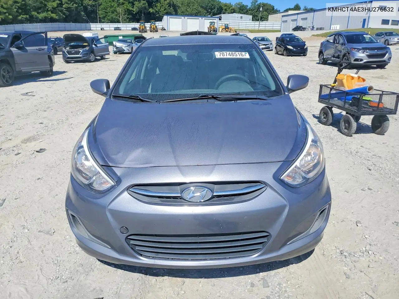 2017 HYUNDAI ACCENT VIN KMHCT4AE3HU276632 — фото 5