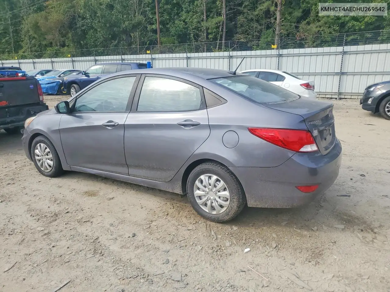 2017 HYUNDAI ACCENT VIN KMHCT4AE0HU269542 — фото 2