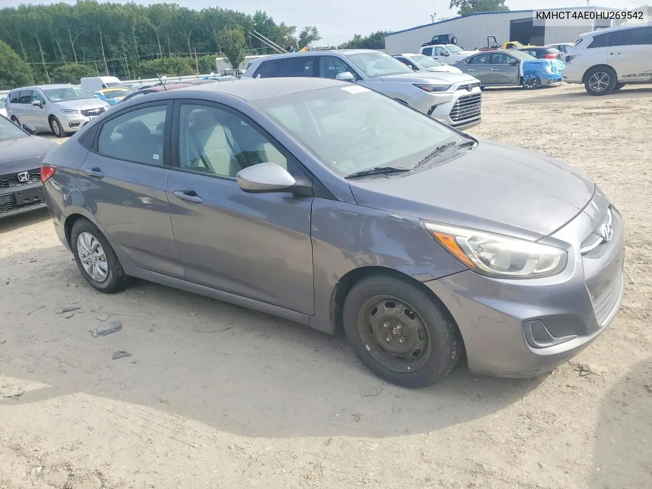 2017 HYUNDAI ACCENT VIN KMHCT4AE0HU269542 — фото 4