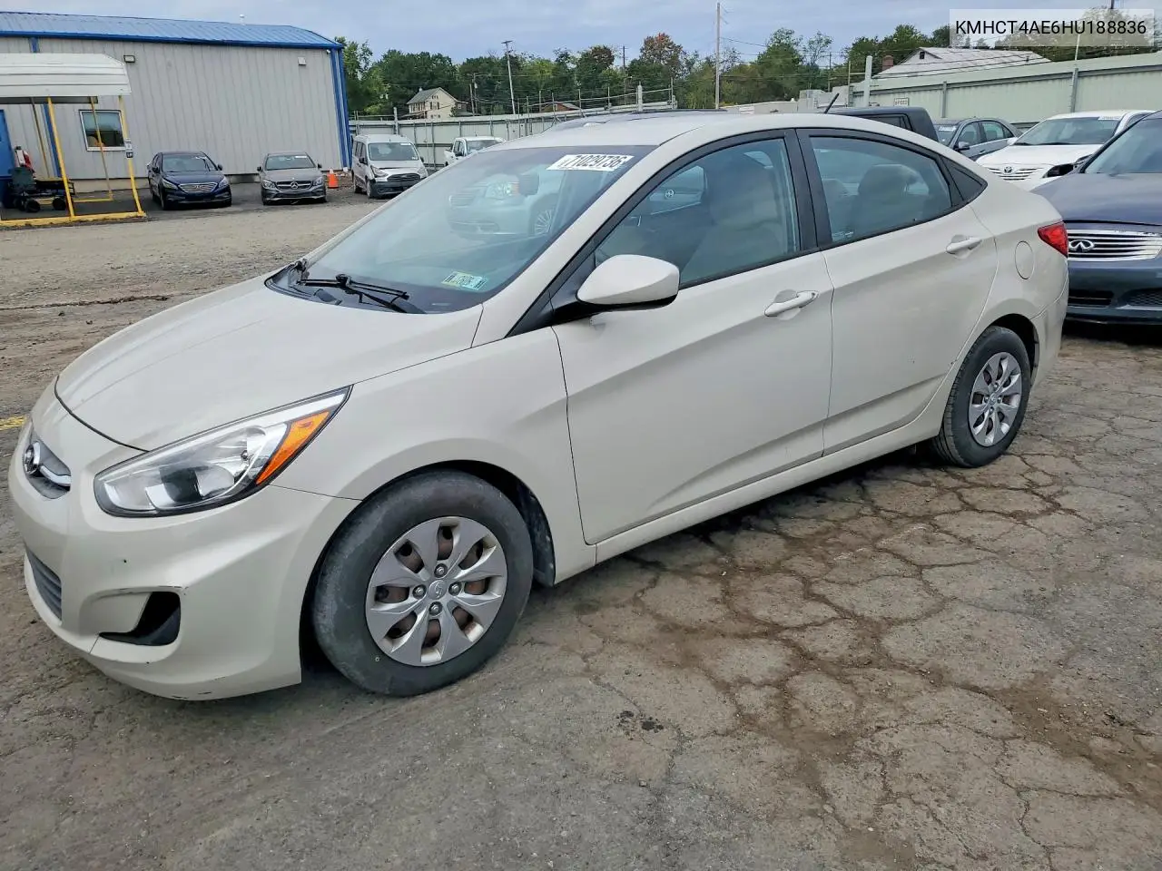 HYUNDAI ACCENT 2017, VIN KMHCT4AE6HU188836