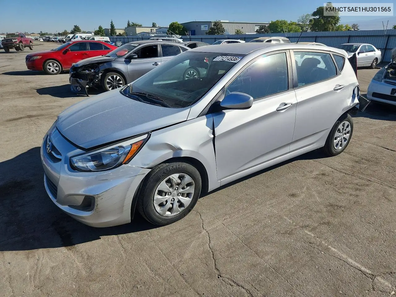 HYUNDAI ACCENT 2017, VIN KMHCT5AE1HU301565