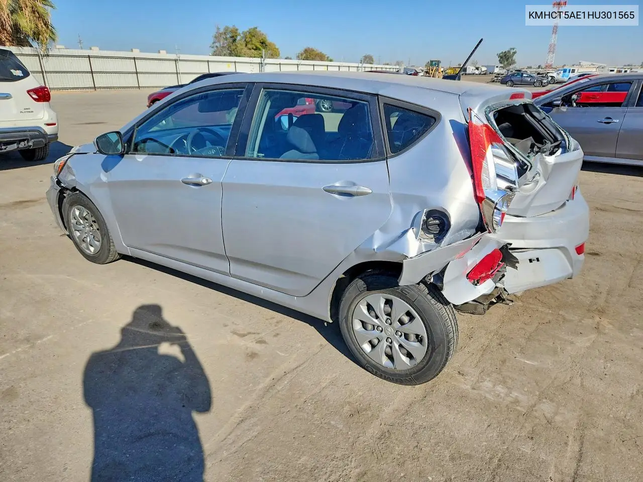 2017 HYUNDAI ACCENT VIN KMHCT5AE1HU301565 — фото 2