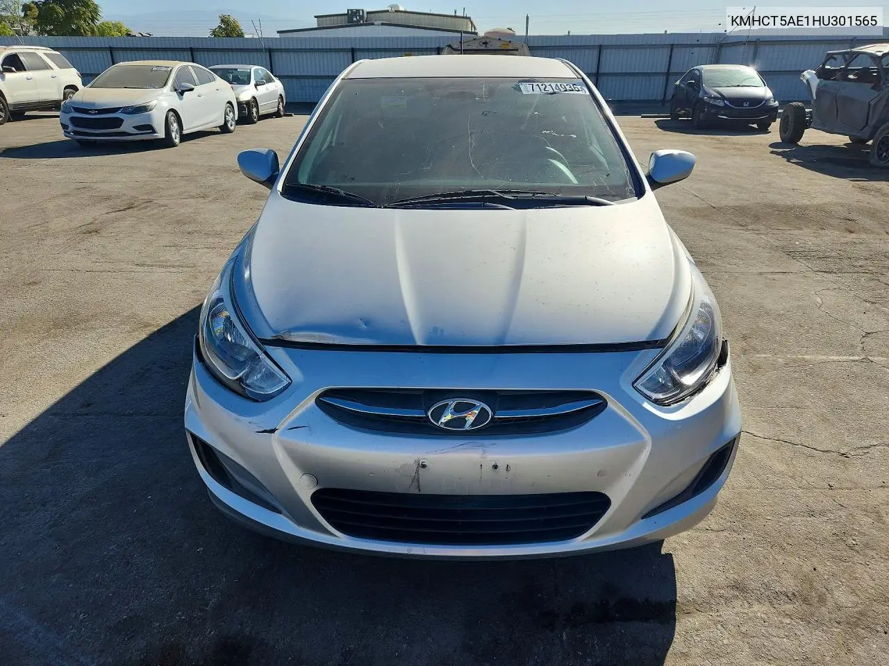 2017 HYUNDAI ACCENT VIN KMHCT5AE1HU301565 — фото 5