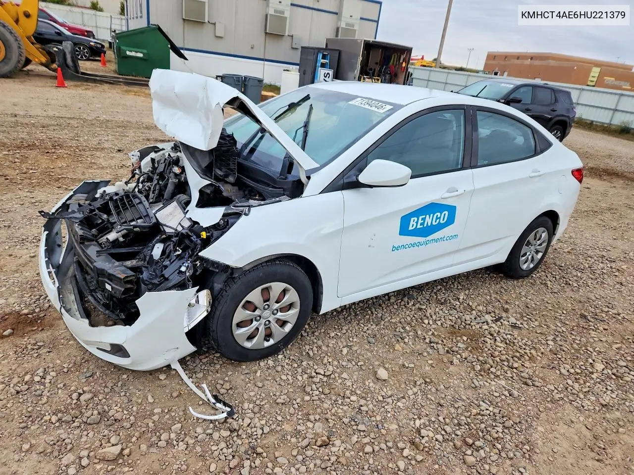 HYUNDAI ACCENT 2017, VIN KMHCT4AE6HU221379