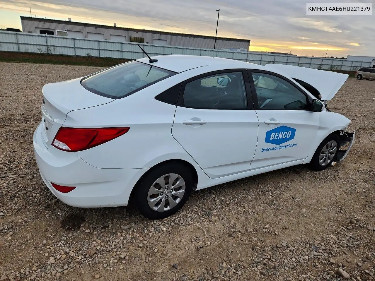 2017 HYUNDAI ACCENT VIN KMHCT4AE6HU221379 — фото 3