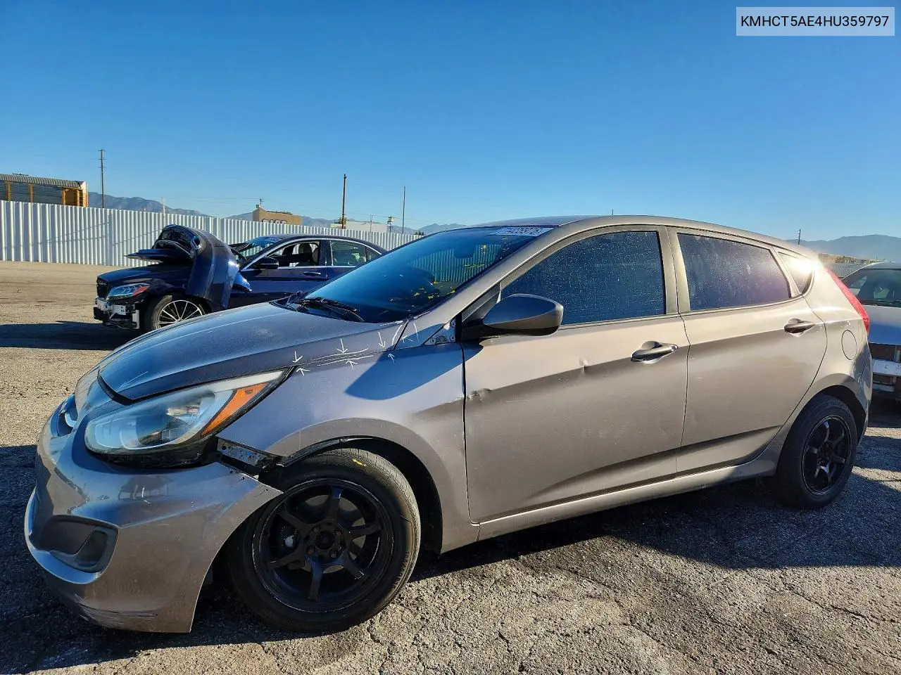 HYUNDAI ACCENT 2017, VIN KMHCT5AE4HU359797