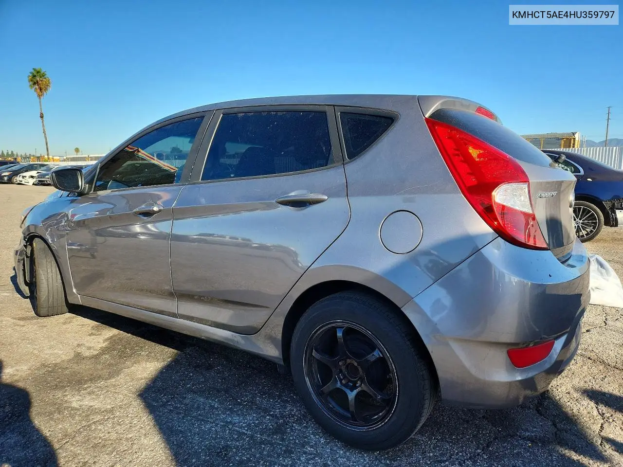 2017 HYUNDAI ACCENT VIN KMHCT5AE4HU359797 — фото 2