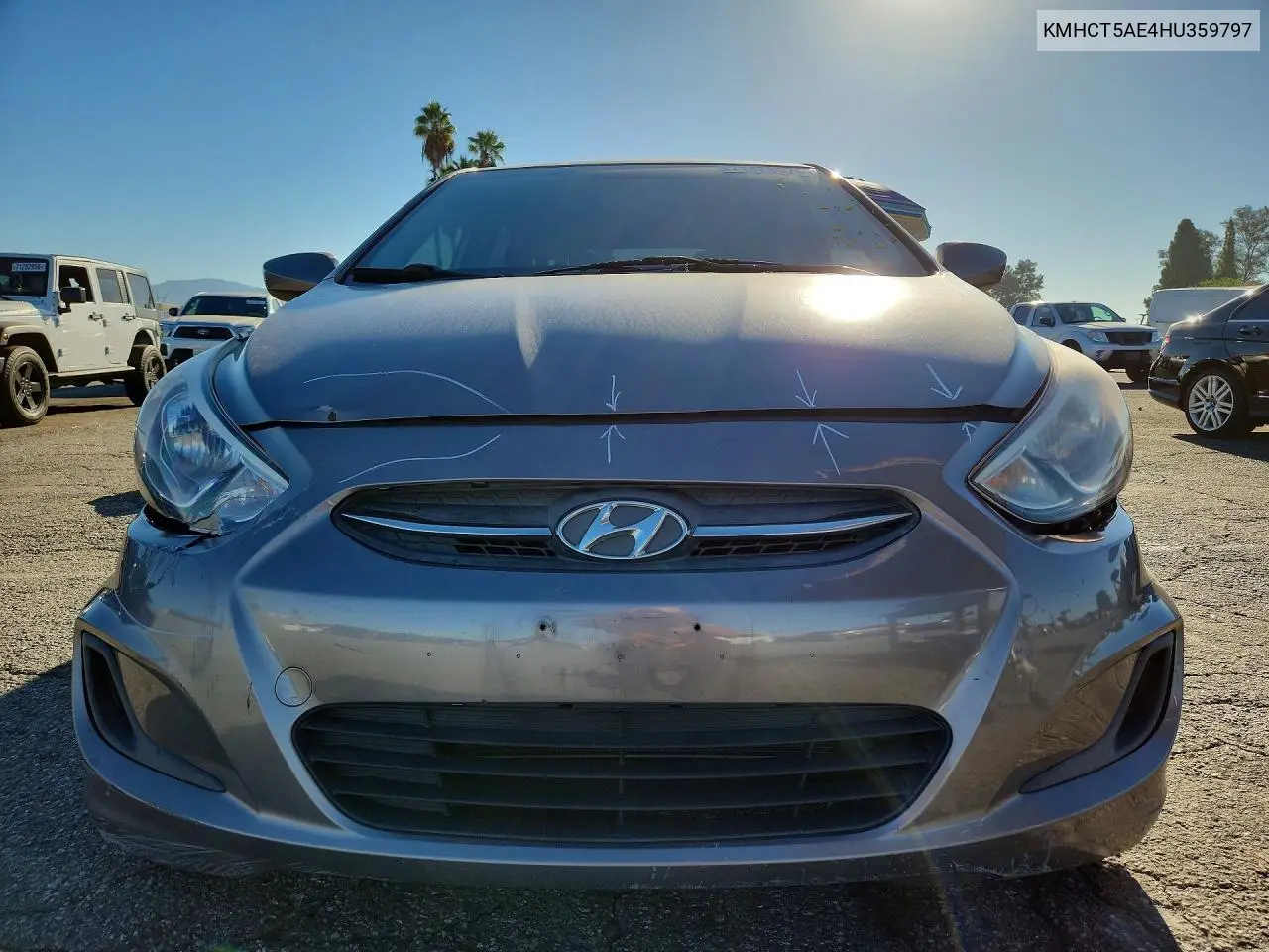 2017 HYUNDAI ACCENT VIN KMHCT5AE4HU359797 — фото 5