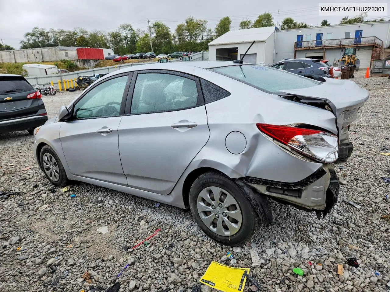 2017 HYUNDAI ACCENT VIN KMHCT4AE1HU223301 — фото 2
