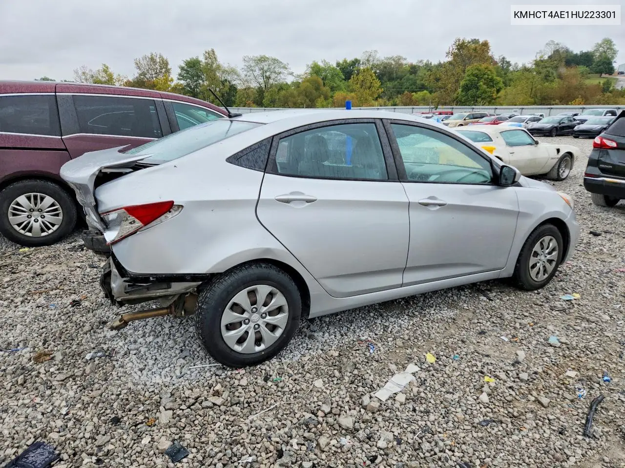 2017 HYUNDAI ACCENT VIN KMHCT4AE1HU223301 — фото 3