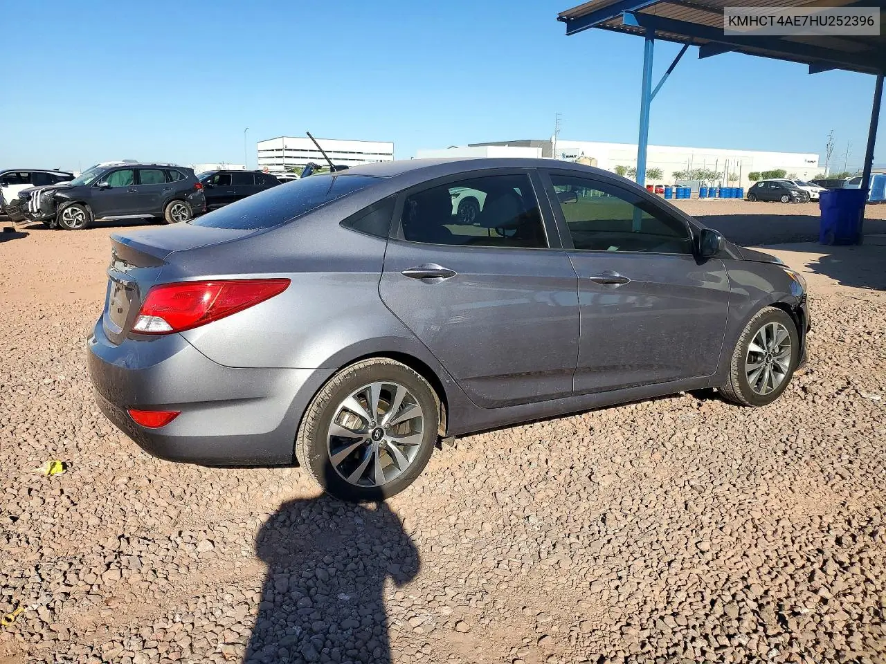 2017 HYUNDAI ACCENT VIN KMHCT4AE7HU252396 — фото 3
