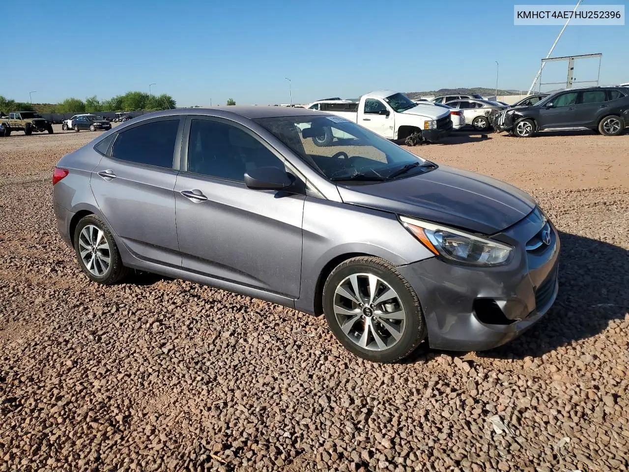 2017 HYUNDAI ACCENT VIN KMHCT4AE7HU252396 — фото 4