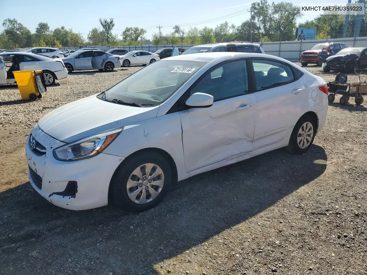 HYUNDAI ACCENT 2017, VIN KMHCT4AE7HU359223