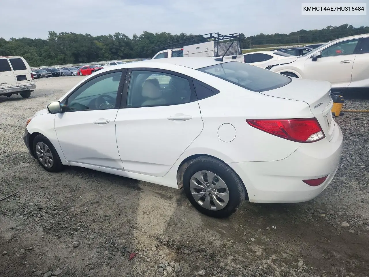 2017 HYUNDAI ACCENT VIN KMHCT4AE7HU316484 — фото 2