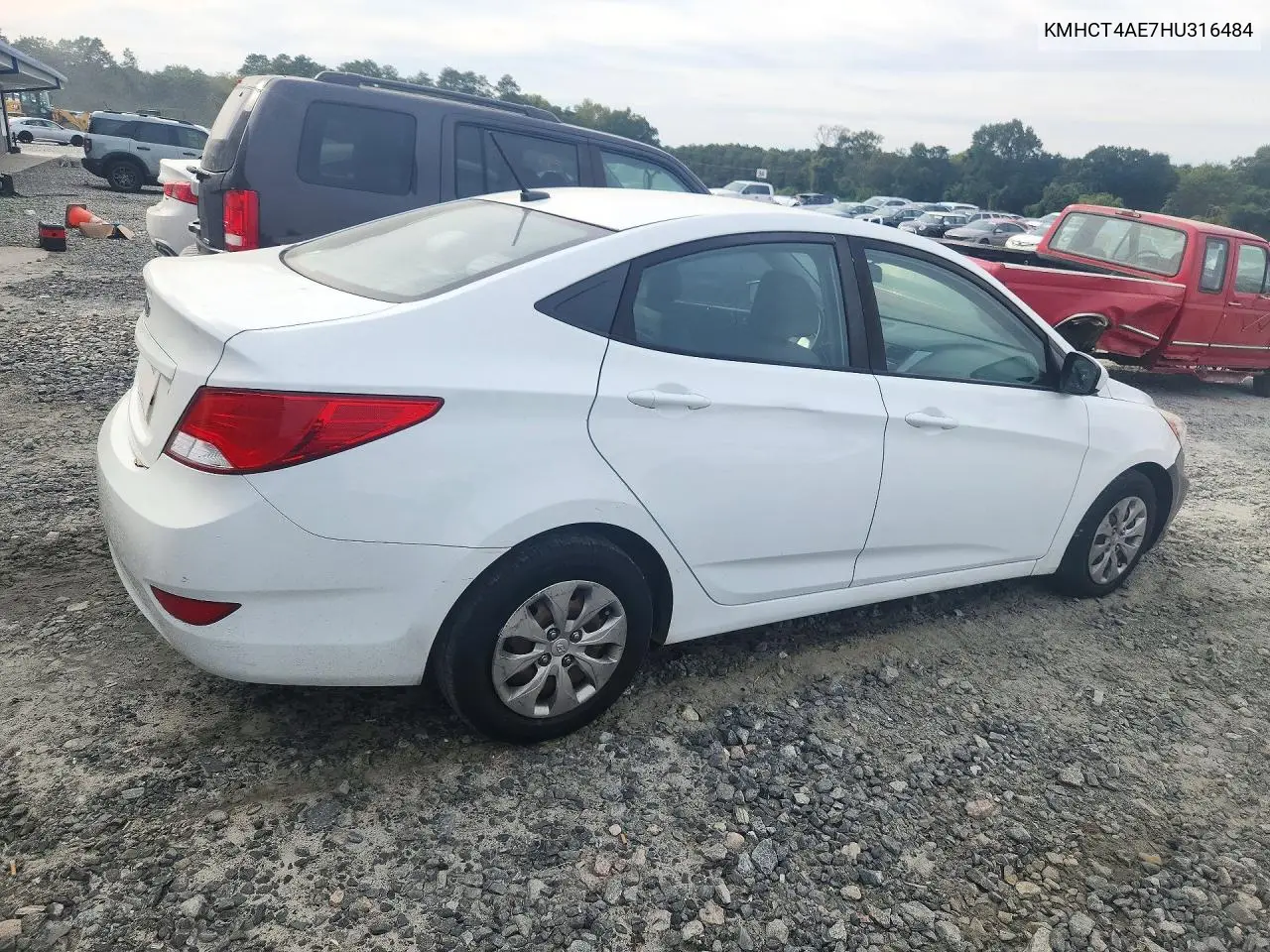 2017 HYUNDAI ACCENT VIN KMHCT4AE7HU316484 — фото 3