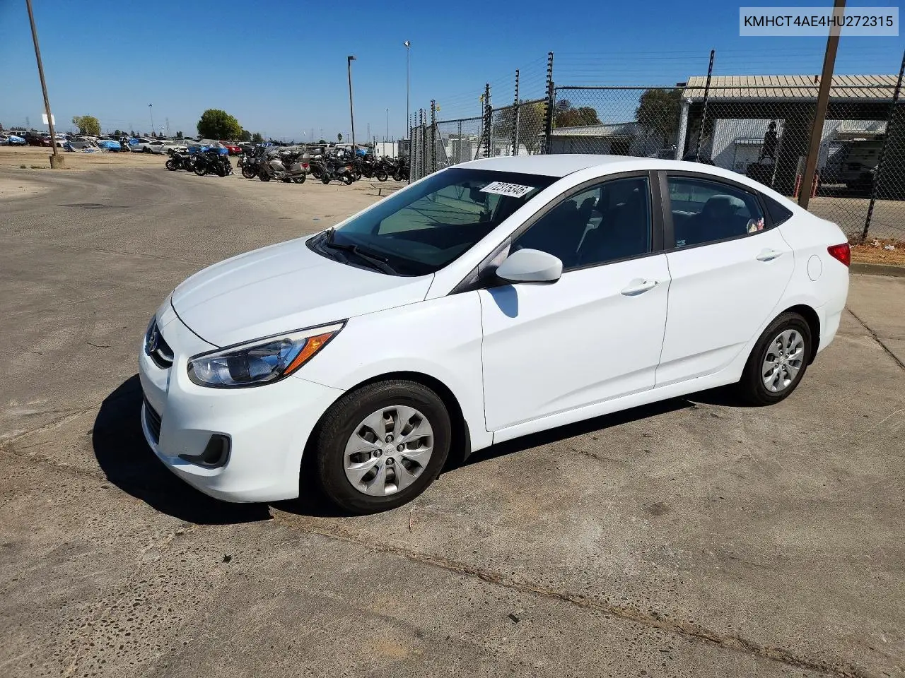 HYUNDAI ACCENT 2017, VIN KMHCT4AE4HU272315