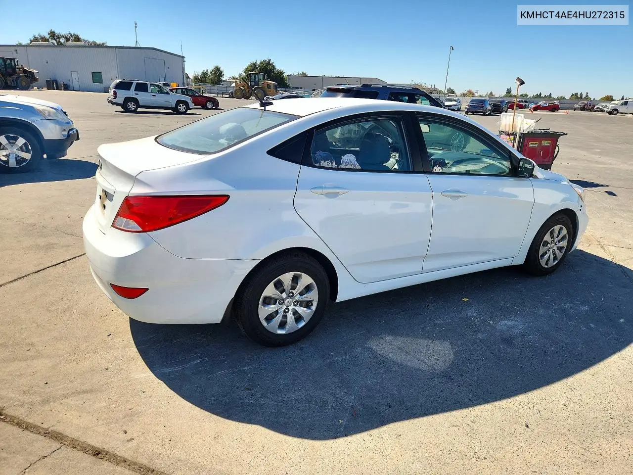 2017 HYUNDAI ACCENT VIN KMHCT4AE4HU272315 — фото 3
