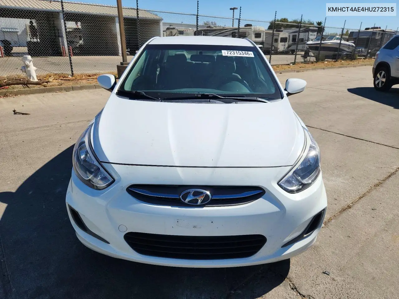 2017 HYUNDAI ACCENT VIN KMHCT4AE4HU272315 — фото 5