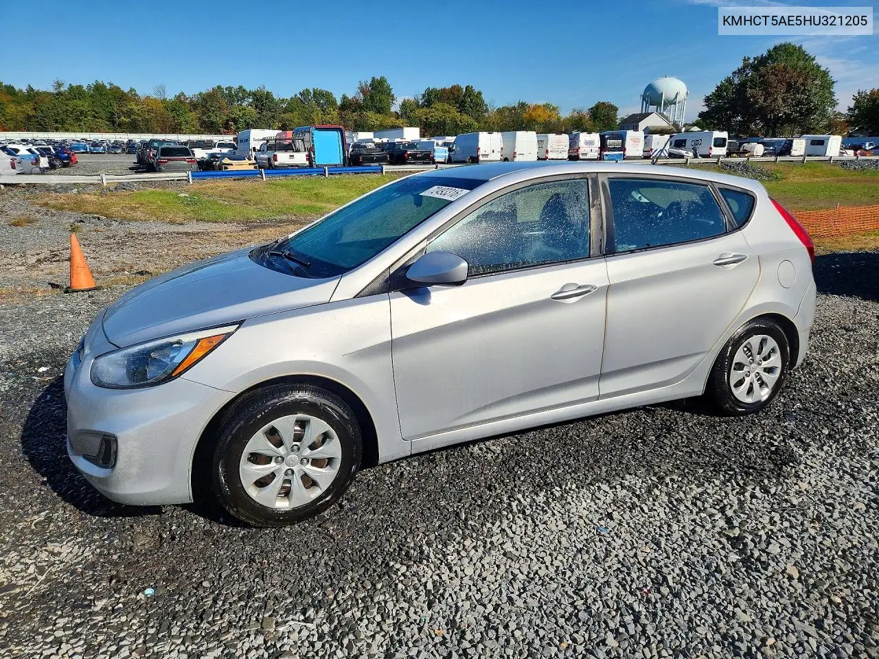 HYUNDAI ACCENT 2017, VIN KMHCT5AE5HU321205