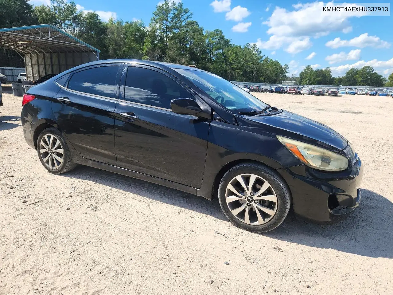 2017 HYUNDAI ACCENT VIN KMHCT4AEXHU337913 — фото 4