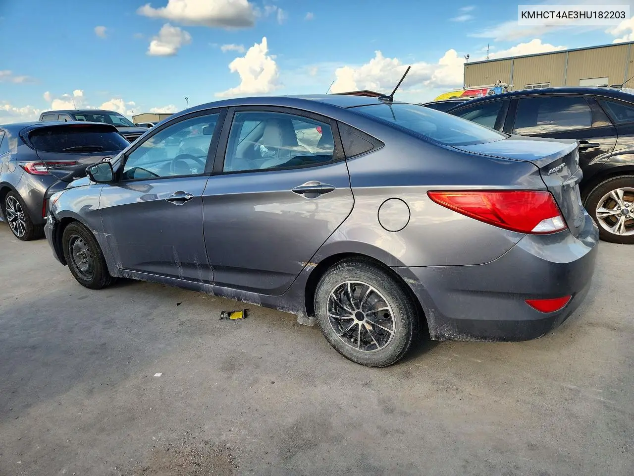 2017 HYUNDAI ACCENT VIN KMHCT4AE3HU182203 — фото 2