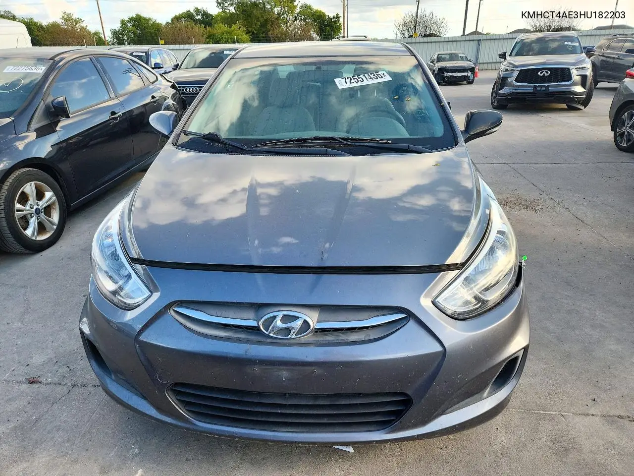 2017 HYUNDAI ACCENT VIN KMHCT4AE3HU182203 — фото 5