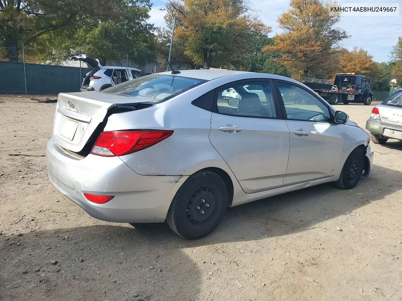 2017 HYUNDAI ACCENT VIN KMHCT4AE8HU249667 — фото 3