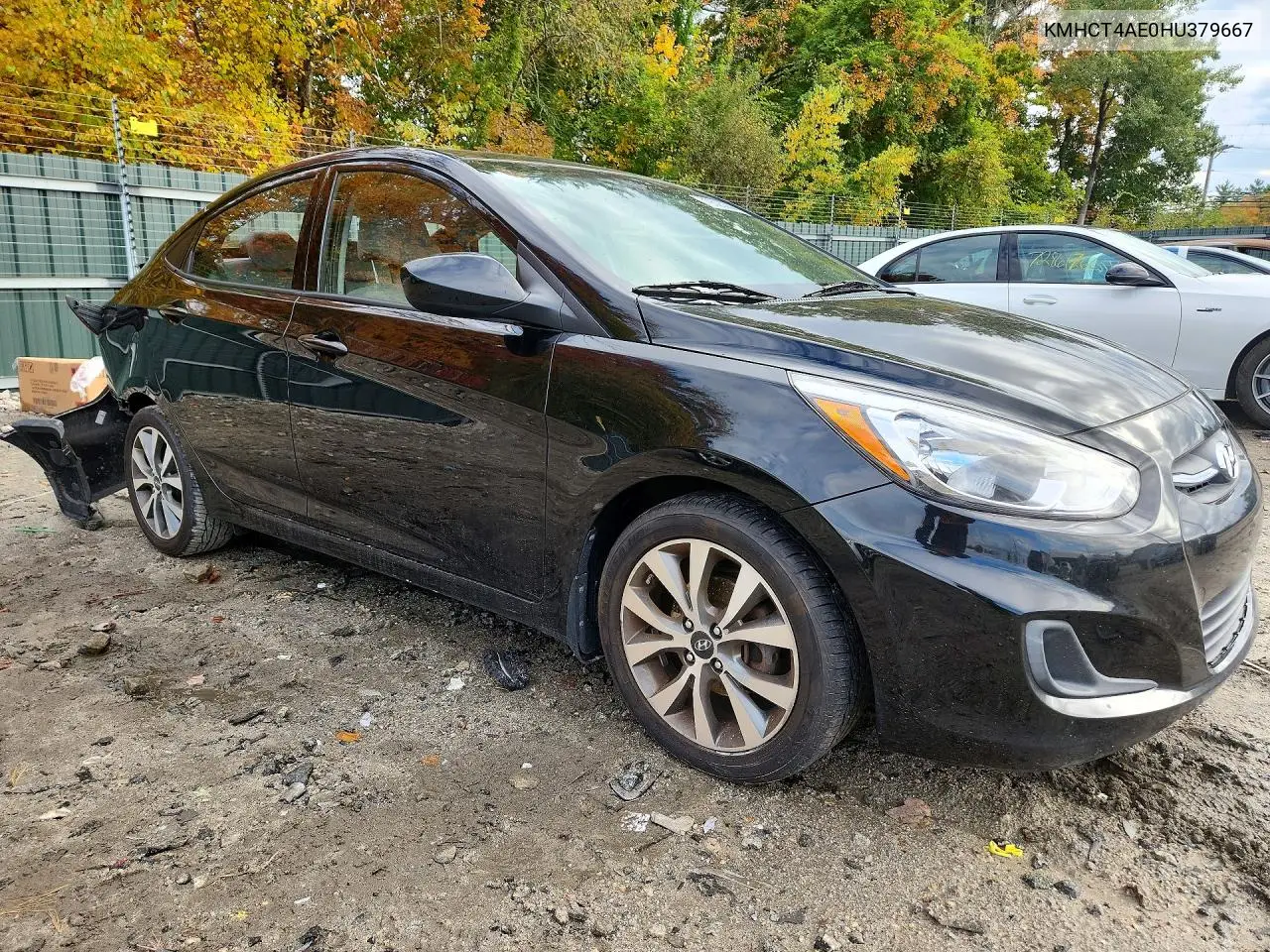 2017 HYUNDAI ACCENT VIN KMHCT4AE0HU379667 — фото 4