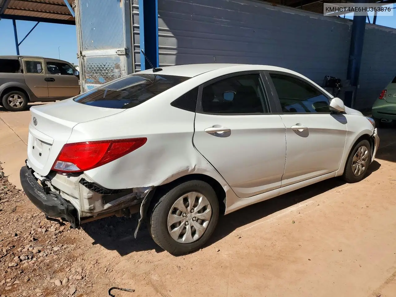 2017 HYUNDAI ACCENT VIN KMHCT4AE6HU363876 — фото 3