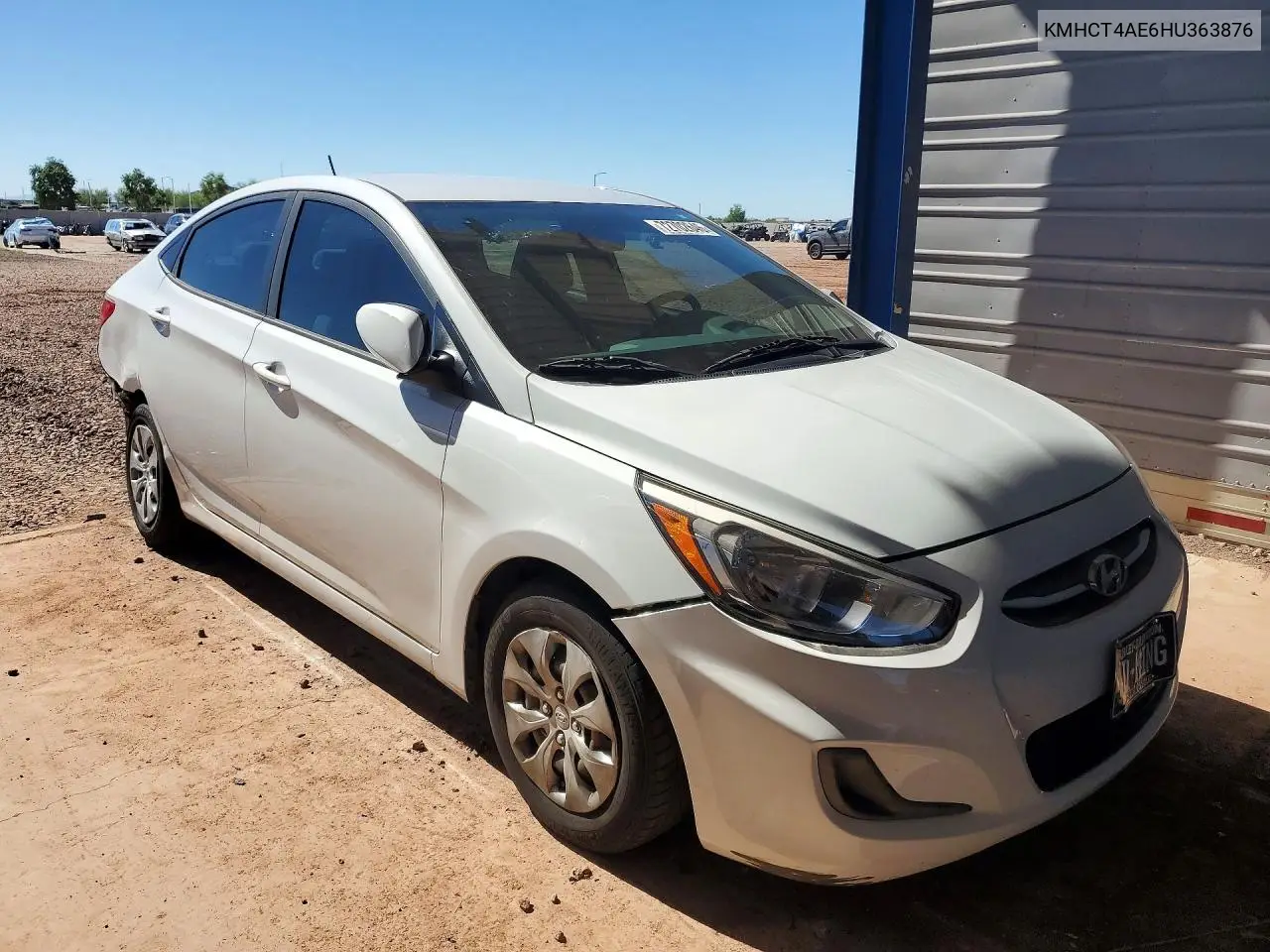 2017 HYUNDAI ACCENT VIN KMHCT4AE6HU363876 — фото 4