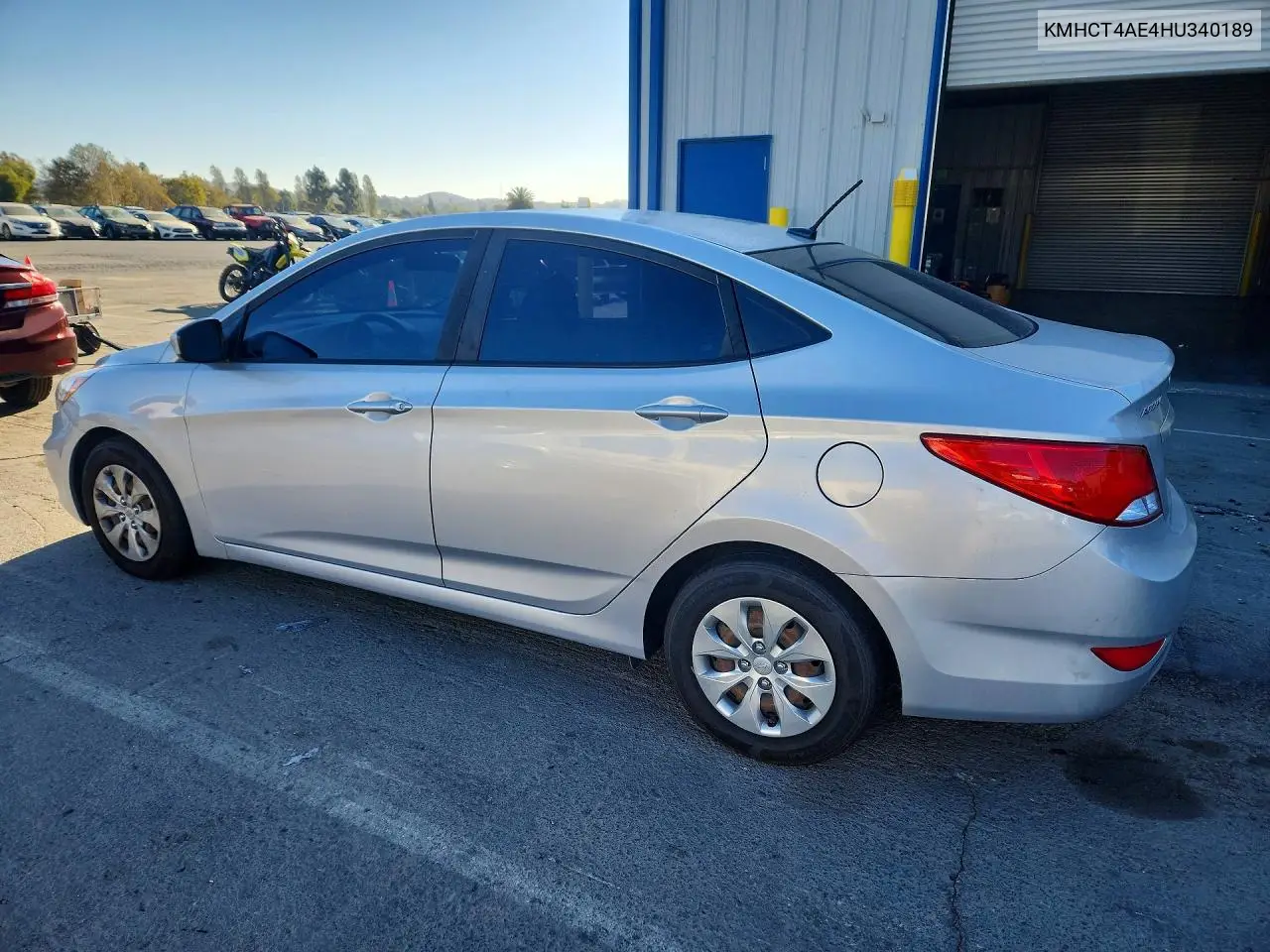 2017 HYUNDAI ACCENT VIN KMHCT4AE4HU340189 — фото 2